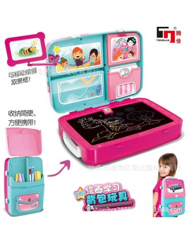 ZNIKOPIS PLECAK NIEBIESKO RÓŻOWY