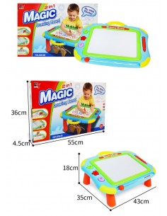 Znikopis duża tablica do rysowania 2w1 stolik 859 2