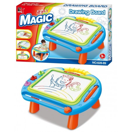 Znikopis duża tablica do rysowania 2w1 stolik 859