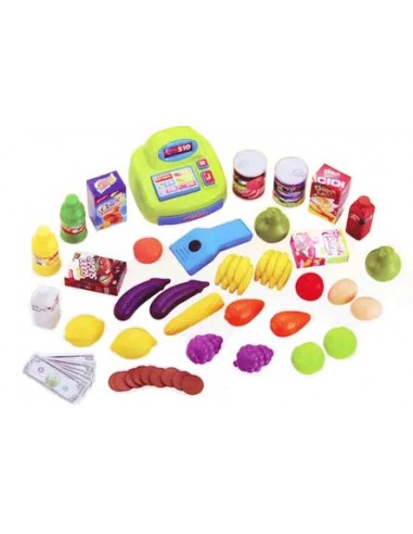 Sklep stragan kasa do zabawy w sklepik wózek