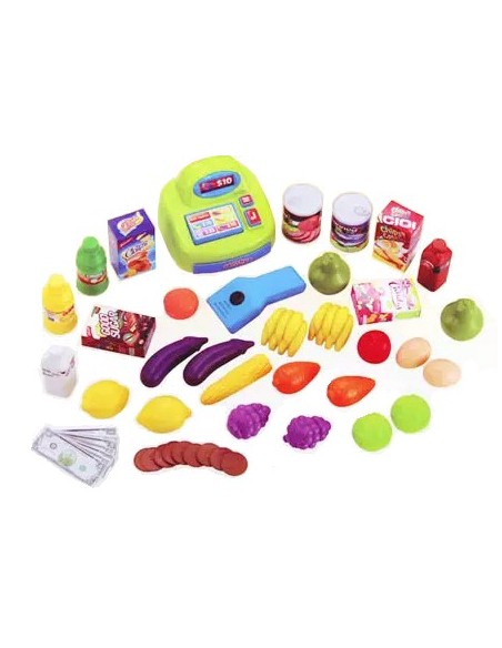 Sklep stragan kasa do zabawy w sklepik wózek