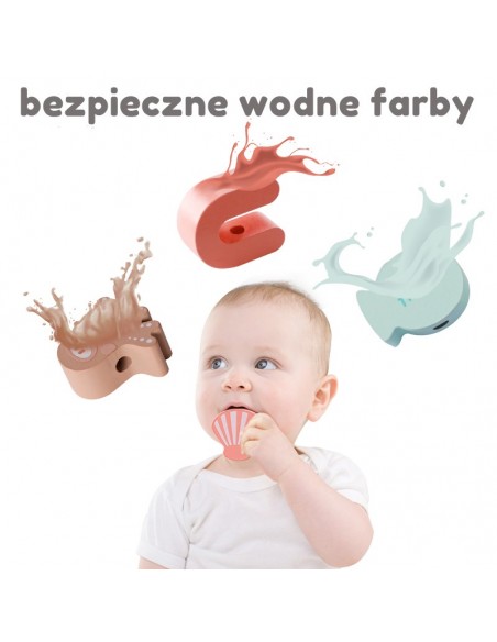 DREWNIANE PUZZLE EDUKACYJNE KLOCKI Alfabet