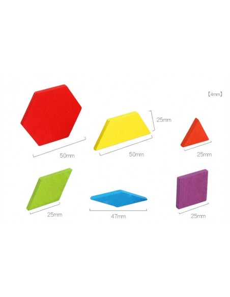 Gra układanka klocki puzzle drewniane Montessori