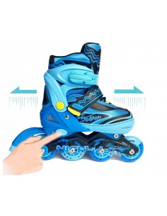 Zestaw Łyżworolki KASK ochraniacze wrotki 30-33 2