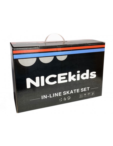 Zestaw Łyżworolki KASK ochraniacze wrotki 30-33