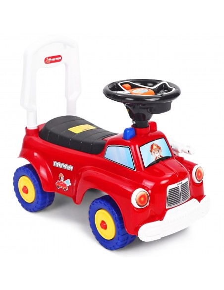 Jeździk STRAŻ POŻARNA chodzik pchacz czerwony