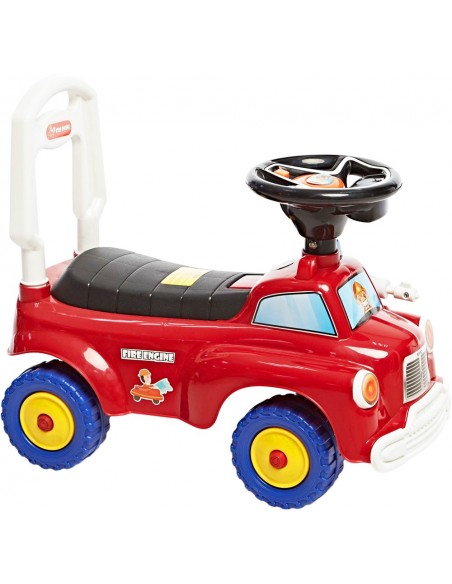 Jeździk STRAŻ POŻARNA chodzik pchacz czerwony