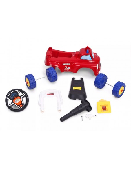 Jeździk STRAŻ POŻARNA chodzik pchacz czerwony