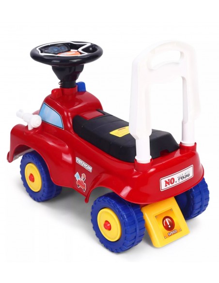 Jeździk STRAŻ POŻARNA chodzik pchacz czerwony