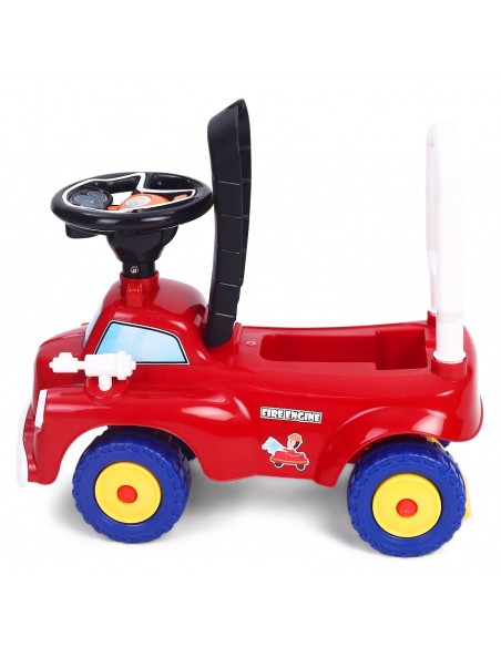 Jeździk STRAŻ POŻARNA chodzik pchacz czerwony
