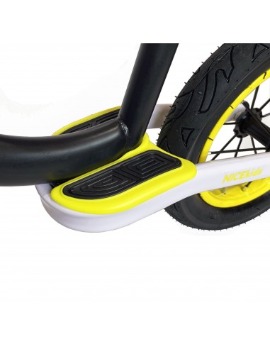 Rowerek biegowy pompowane koła 12' NICEkids CZARNO ŻÓŁTY 