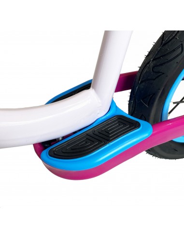 Rowerek biegowy pompowane koła 12' NICEkids BIAŁO RÓŻOWY