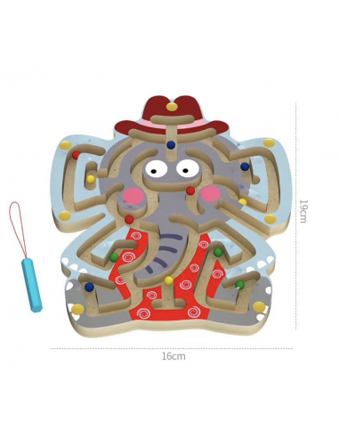 Drewniany labirynt zając