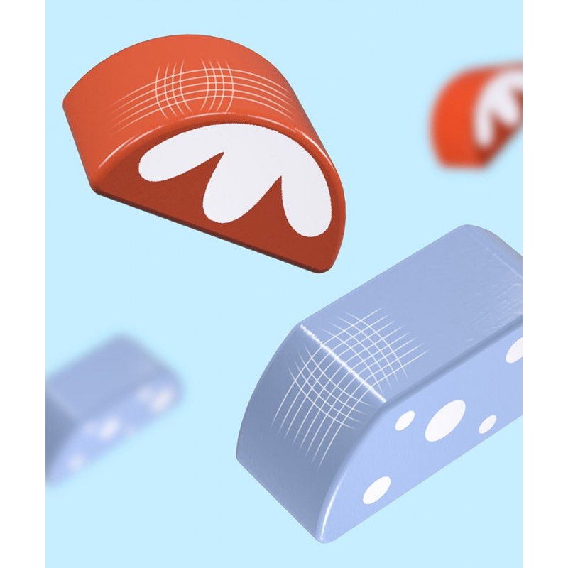 Klocki drewniane cukierki