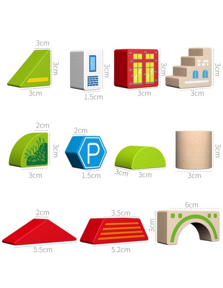 Klocki drewniane miasto