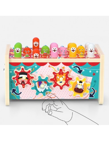 Wbijak drewniany 3w1