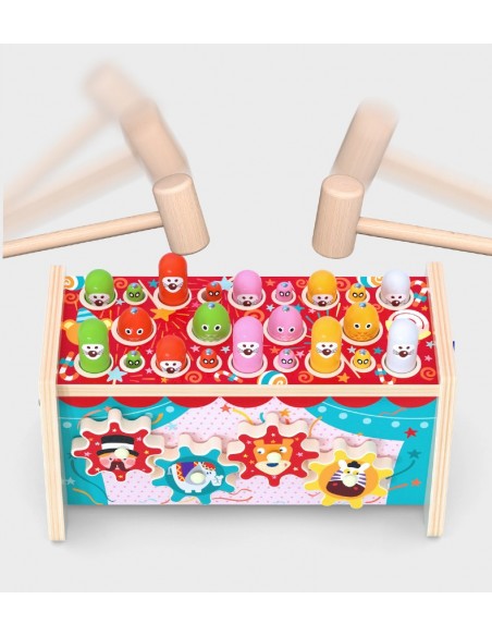 Wbijak drewniany 3w1