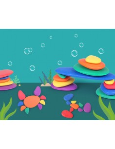 Drewniane klocki kamienie 2