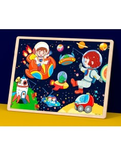 Puzzle drewniane "Kosmos" 2
