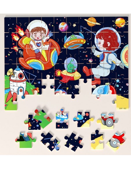 Puzzle drewniane "Kosmos"