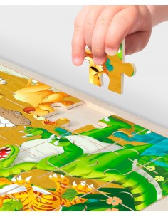 Puzzle drewniane "Budowa" 2