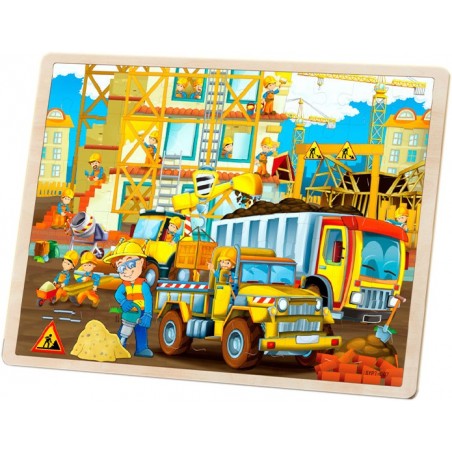 Puzzle drewniane "Budowa"