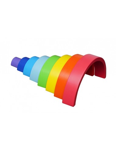 Drewniane klocki Tęcza