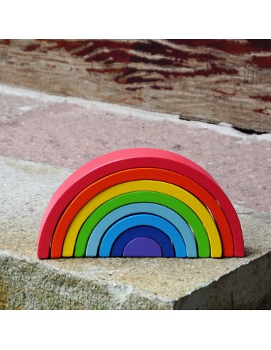 Drewniane klocki Tęcza