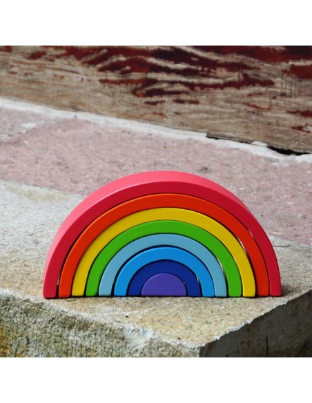 Drewniane klocki Tęcza