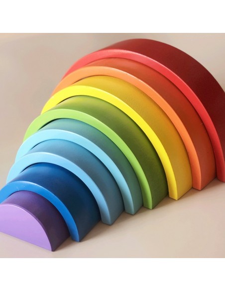 Drewniane klocki Tęcza