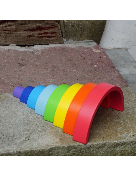 Drewniane klocki Tęcza