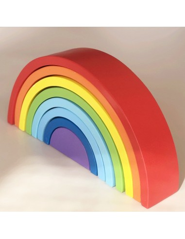 Drewniane klocki Tęcza