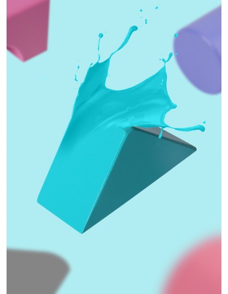 Drewniane klocki pastelowe w wiaderku