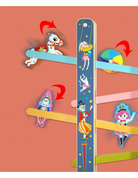 Zdjeżdżalnia drewniana Cyrk