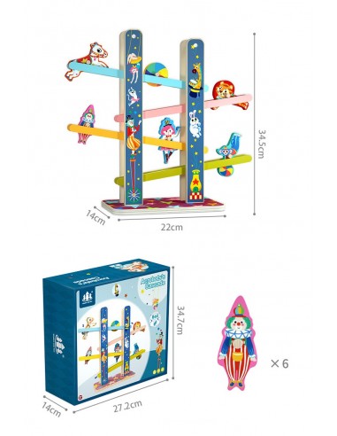 Zdjeżdżalnia drewniana Cyrk