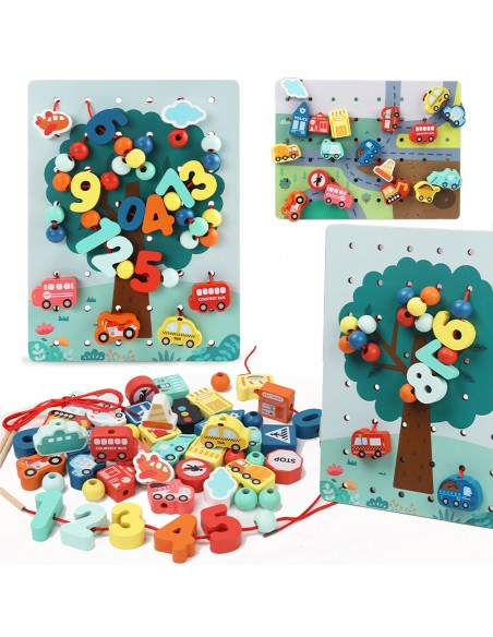 Klocki cyferki drzewo