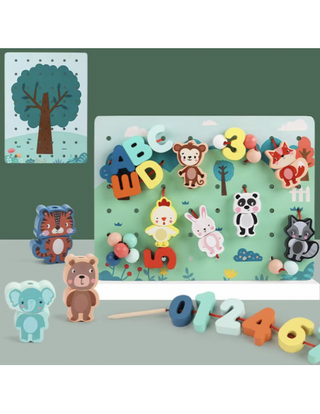 Klocki cyferki drzewo