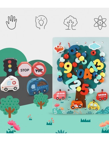 Klocki cyferki drzewo