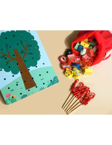 Klocki cyferki drzewo