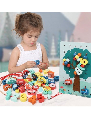 Klocki cyferki drzewo