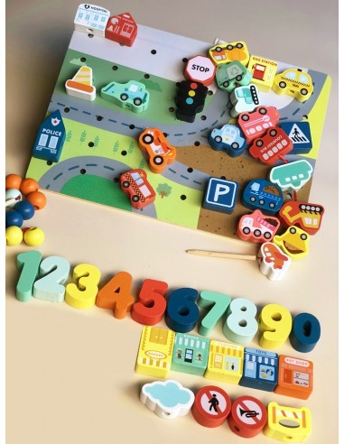 Klocki cyferki drzewo