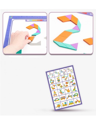 Magnetyczne klocki puzzle kształty