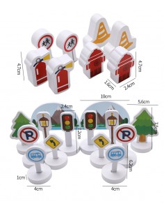 Drewniane tory z autkami 2