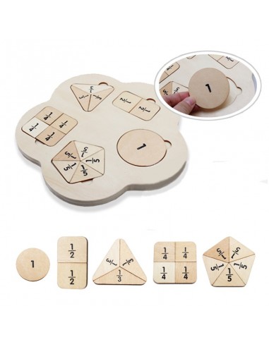 Drewniany sorter nakładanka kształty