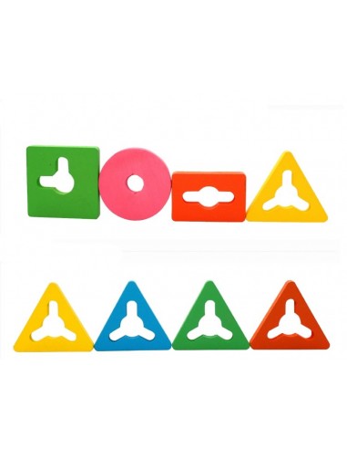 Sorter drewniany nakładanka kształty