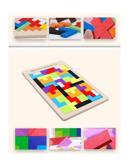 Układanka drewniana puzzle "Tetris"