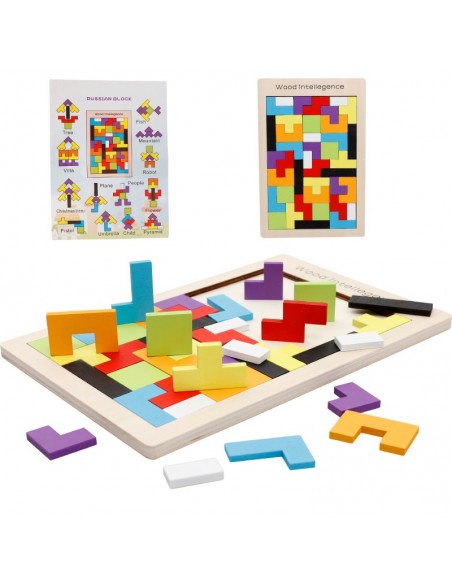 Układanka drewniana puzzle "Tetris"