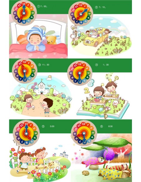 Zegar drewniany klocki