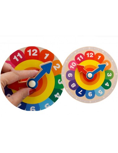 Zegar drewniany klocki