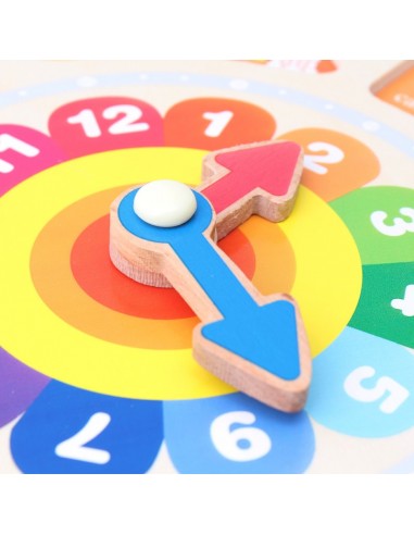 Zegar drewniany klocki